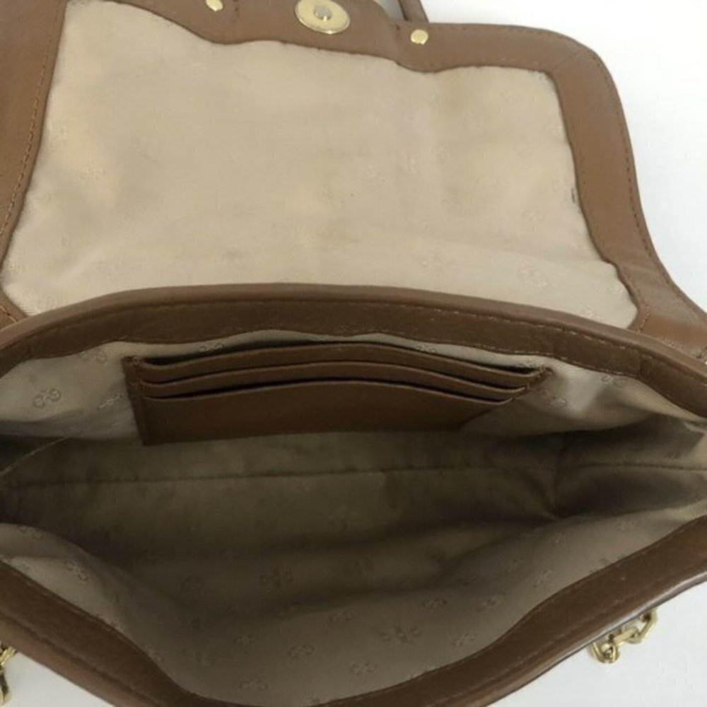 Tory Burch Handbag Crossbody Leather Camel Small - Picture 7 of 11
